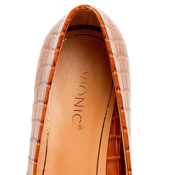 Vionic Croc-Embossed Leather Ballet Flat Women 7 M - Picture 5 of 9